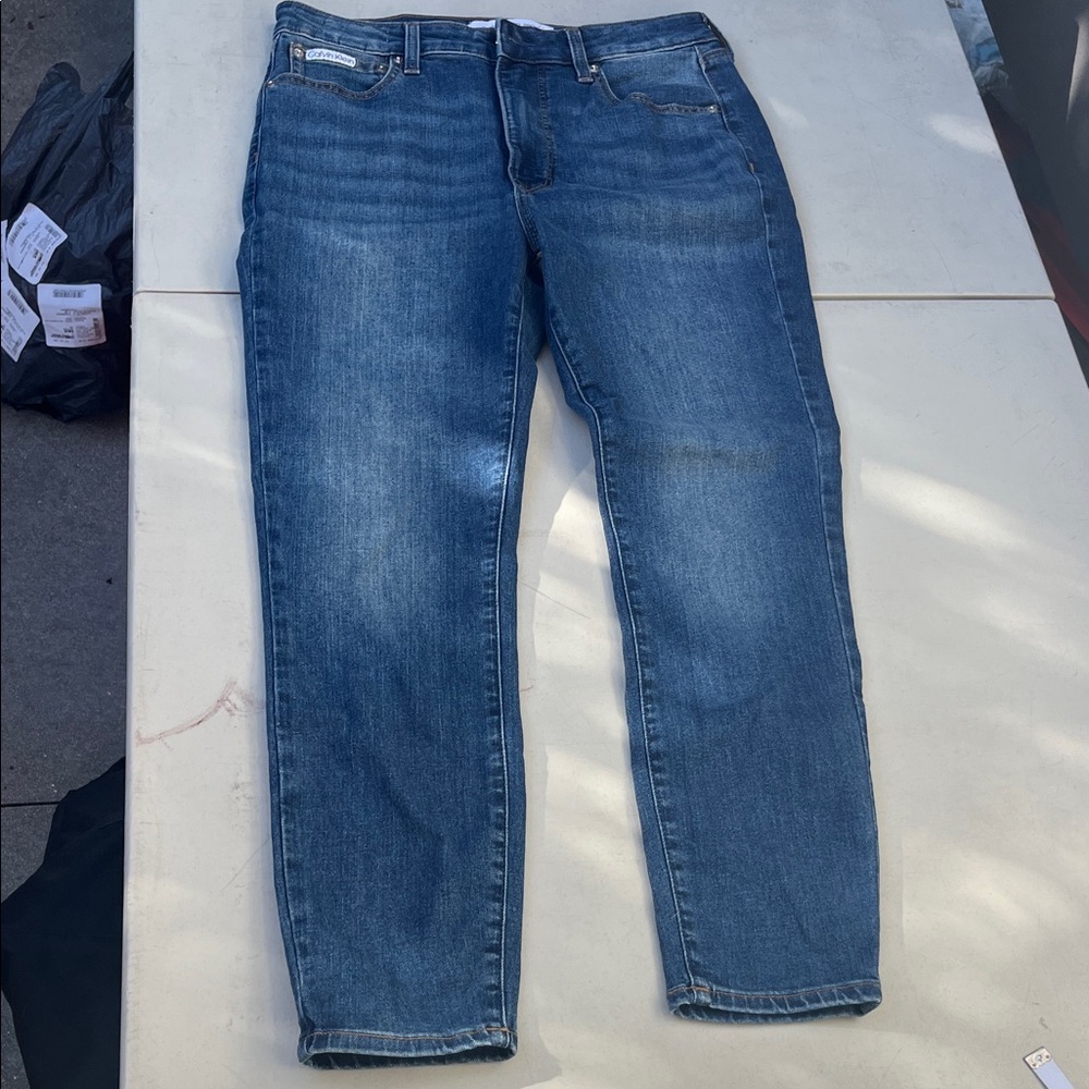 Calvin Klein Jeans  Classic Blue woman’s high rise skinny ankle new no tags 31